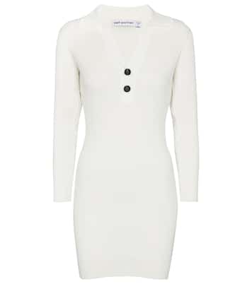 Minikleid aus Rippstrick | Self-Portrait