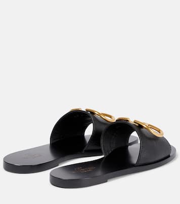 Pantoletten VLogo Signature aus Leder | Valentino Garavani