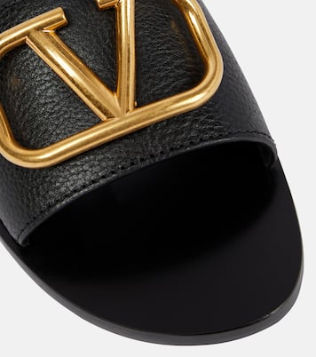 Pantoletten VLogo Signature aus Leder | Valentino Garavani