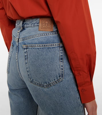 Jeans rectos de tiro alto | Toteme