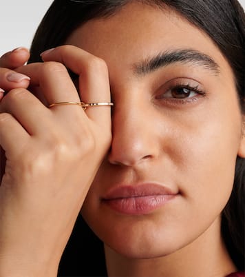 Callisto 18kt gold linked rings with white diamonds | Spinelli Kilcollin