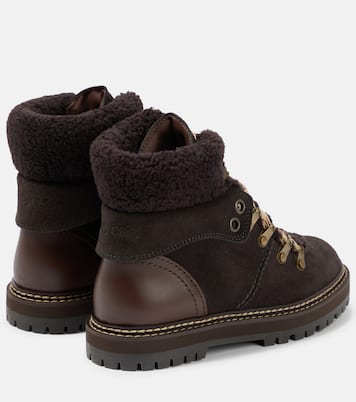 Schnürstiefel Eileen aus Veloursleder | See By Chloé