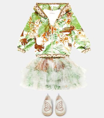 Sweat-shirt à capuche zippé imprimé | Camilla Kids