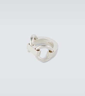 Chain-link sterling silver ring | Jil Sander