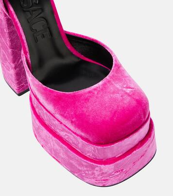 Plateau-Pumps Medusa Aevitas aus Samt | Versace