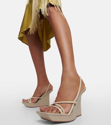 Wedge-Sandalen Rosie 39 aus Leder | Gia Borghini