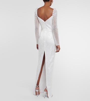 Bridal Robe Rossalind mit Pailletten | Rasario