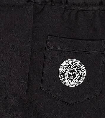 Printed cotton fleece sweatpants | Versace Kids