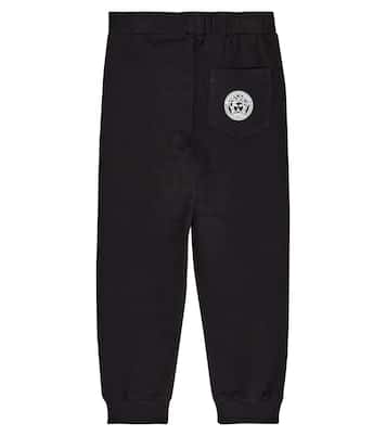 Printed cotton fleece sweatpants | Versace Kids