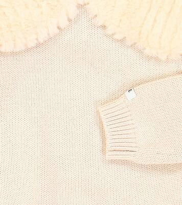 Embroidered cotton jersey onesie | Donsje