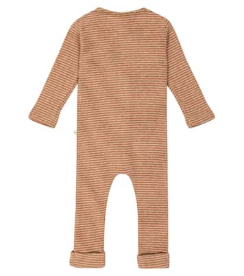 Baby Zabar striped cotton-blend onesie | 1 + in the Family