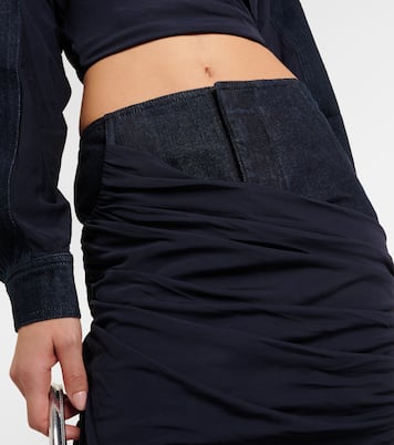 러치드 데님 맥시 스커트 | Christopher Esber