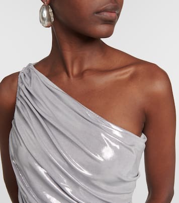 Robe Pickleball Diana en lamé | Norma Kamali