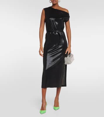 Robe midi en lamé | Norma Kamali