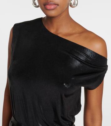 Robe midi en lamé | Norma Kamali