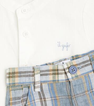 Baby - Camicia e shorts in lino | Il Gufo