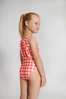 Girlbari checked swimsuit | Suncracy