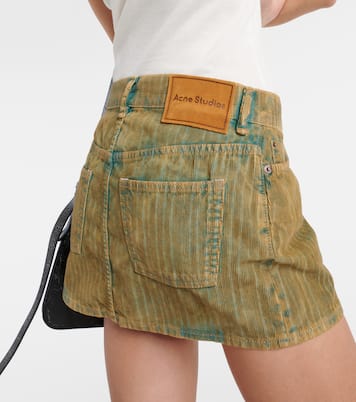 Minirock Faded aus Denim-Cord | Acne Studios