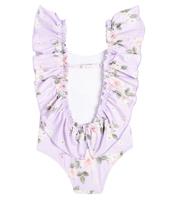 Printed ruffled swimsuit | Monnalisa