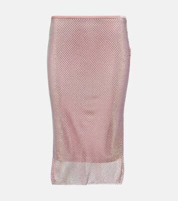 Fishnet embellished midi skirt | Sportmax