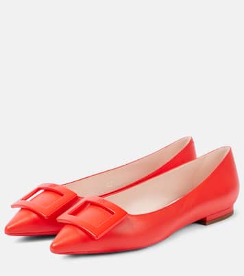 Gommettine Ball leather ballet flats | Roger Vivier