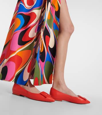 Gommettine Ball leather ballet flats | Roger Vivier