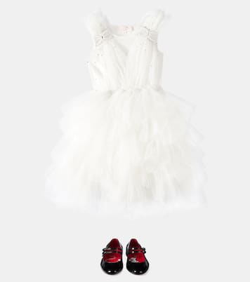 Mary-Jane-Ballerinas Jane Fille aus Lackleder | Christian Louboutin Kids