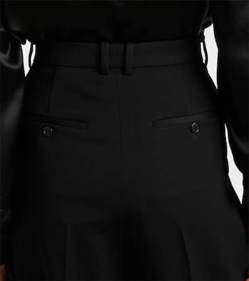Pantalon ample à taille haute en laine | Saint Laurent