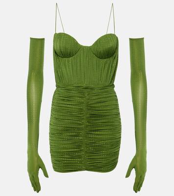 Minikleid aus Jersey mit Kristallen | Alex Perry