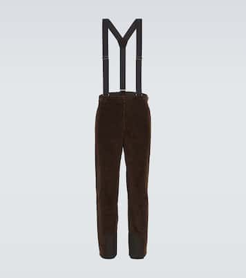 Cashmere and cotton corduroy ski salopettes | Zegna