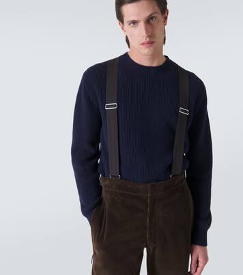 Cashmere and cotton corduroy ski salopettes | Zegna
