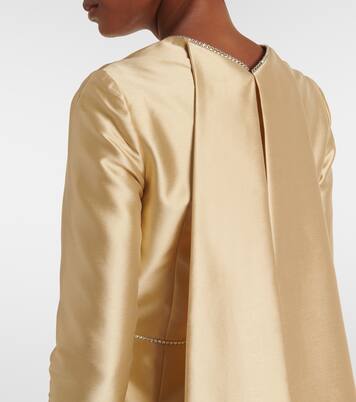 Verzierte Robe Rosamund aus Satin | Markarian