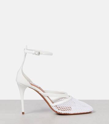 Infradito 90 fishnet patent leather pumps | Alaïa