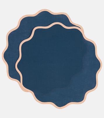 Lot de 2 sets de table Cloud en lin | La DoubleJ