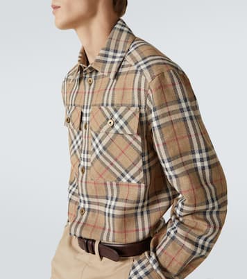 Burberry Check cotton and linen shirt | Burberry