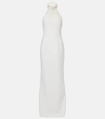 Robe de mariée longue La Peregrina en crêpe | Rebecca Vallance