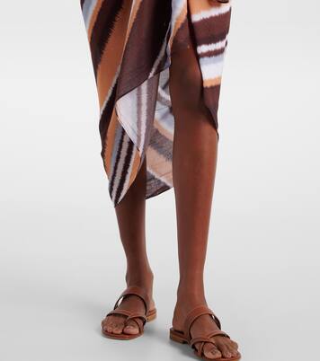 Abaya striped beach cover-up | Faithfull