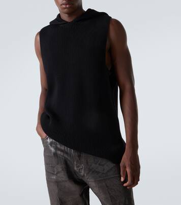 Ribbed-knit virgin wool sweater vest | Rick Owens