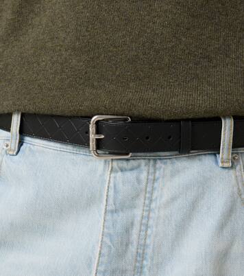 Intrecciato Stamp 35mm leather belt | Bottega Veneta