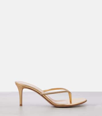India 70 leather thong sandals | Gianvito Rossi