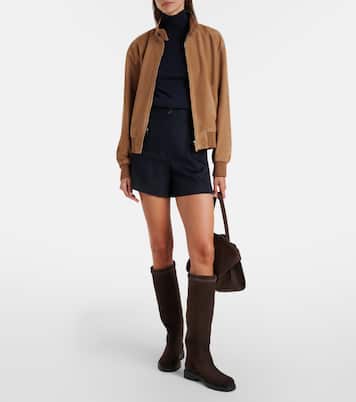 Bomberjacke aus Veloursleder | Tod's