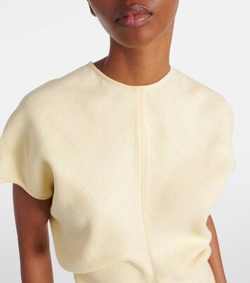 Vestido largo drapeado | Toteme