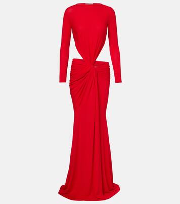 Gathered crêpe jersey gown | Alex Perry