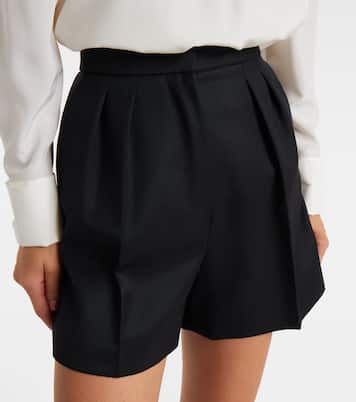 Ozieri high-rise virgin wool shorts | Max Mara