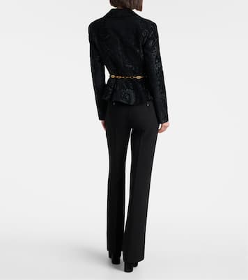 High-rise wool flared pants | Etro