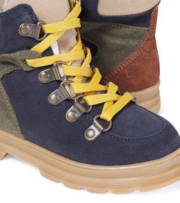 Toni suede and canvas boots | Wheat