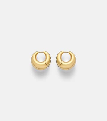 Dylan gold-plated huggie earrings | Jennifer Fisher
