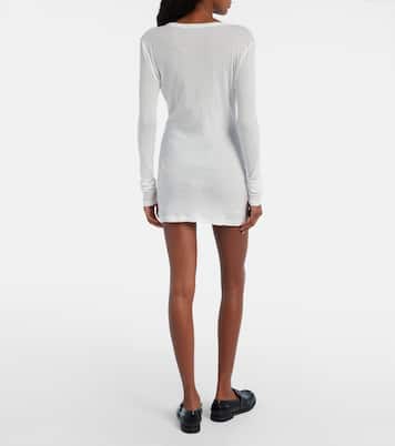 Cotton jersey minidress | Miu Miu