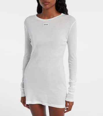 Cotton jersey minidress | Miu Miu