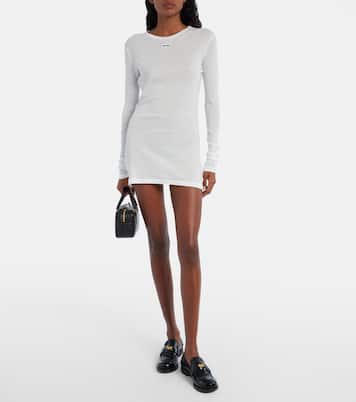 Cotton jersey minidress | Miu Miu